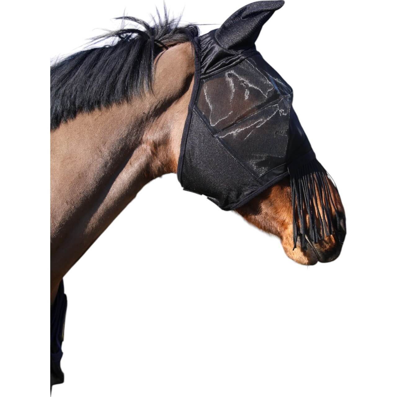 Kentucky Horsewear Fliegenmaske Classic mit Ohren und Nasenfransen Kentucky Horsewear Fliegenmaske Classic mit Ohren und Nasenfransen