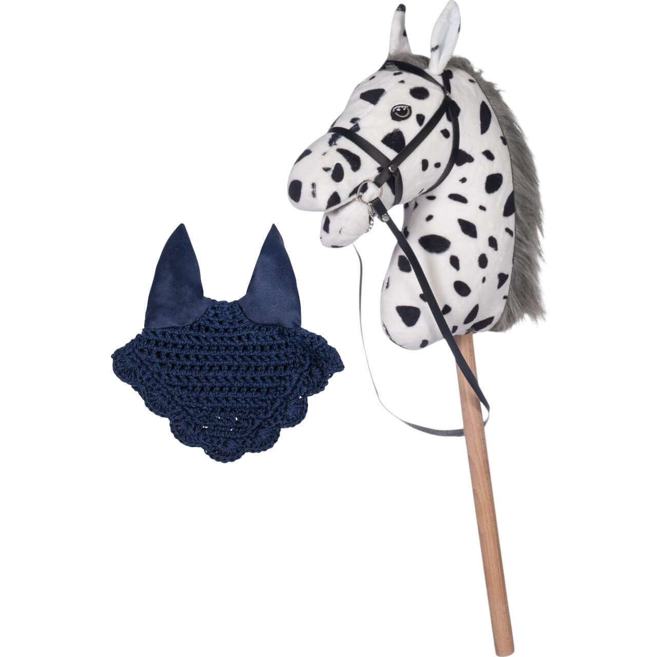 HKM Kids Hobby Horse Starterset- Steckenpferd Weiß mit Trense und Fliegenmütze HKM Kids Hobby Horse Starterset- Steckenpferd Weiß mit Trense und Fliegenmütze