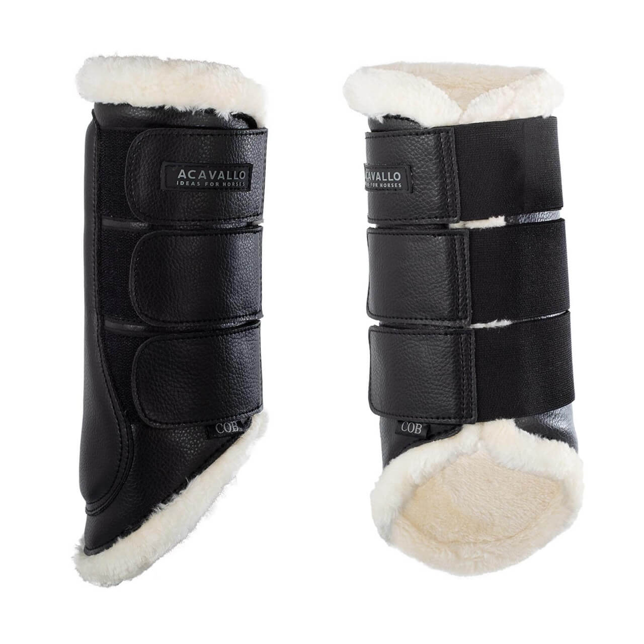 Acavallo Kunstleder Gamaschen Brushing Hinterbein Acavallo Kunstleder Gamaschen Brushing Hinterbein