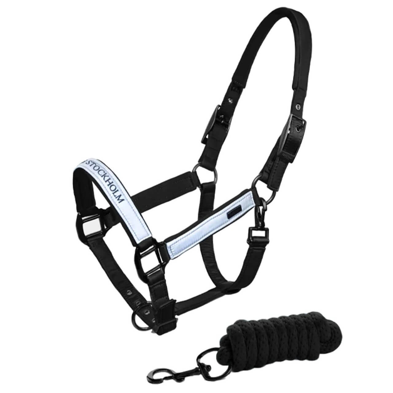 Equestrian Stockholm Halfter mit Führstrick Luminous Black HW 2022 Stallhalfter Equestrian Stockholm Halfter mit Führstrick Luminous Black HW 2022 Stallhalfter