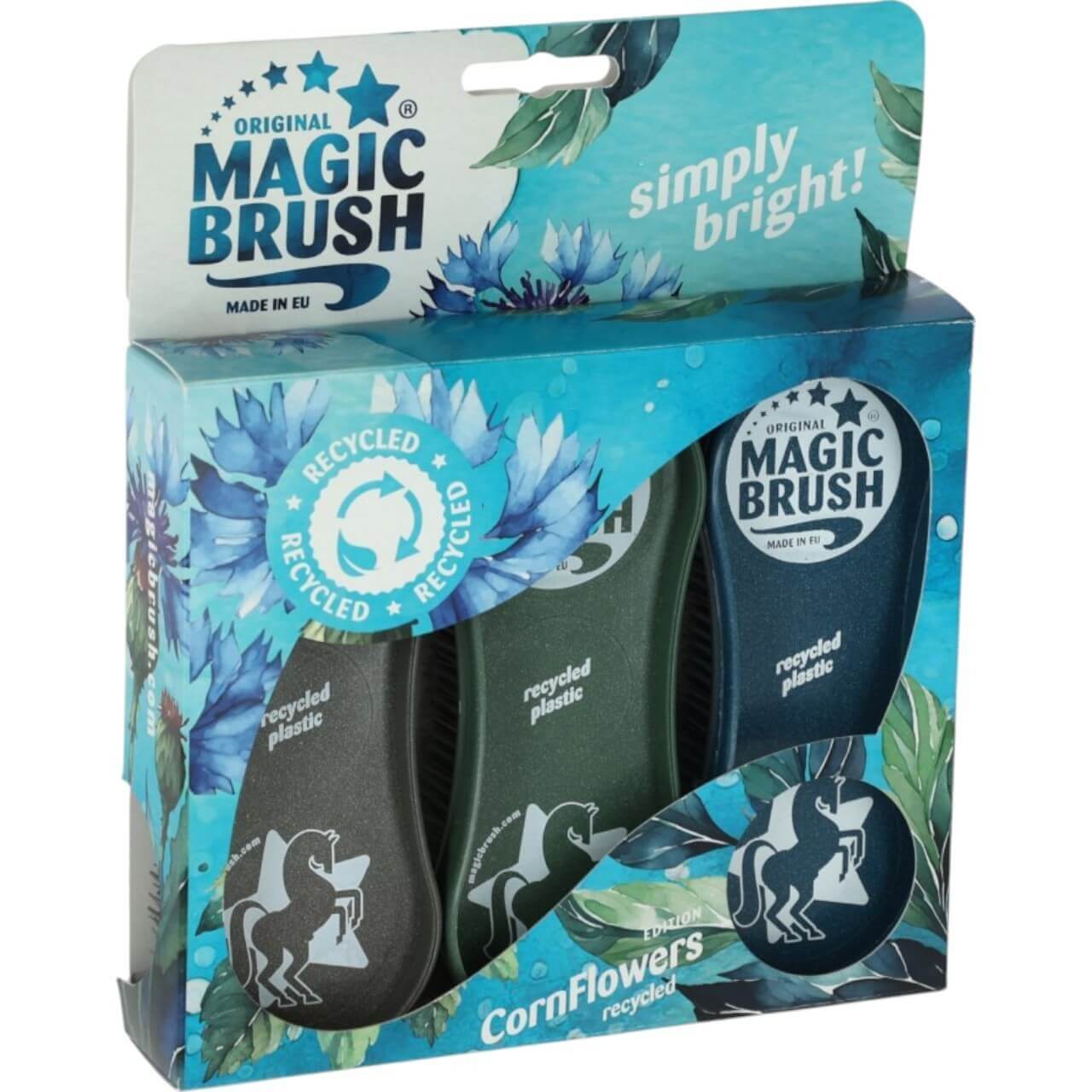 Magic Brush Bürstenset Recycled CornFlowers Putzbürsten Striegel Magic Brush Bürstenset Recycled CornFlowers Putzbürsten Striegel