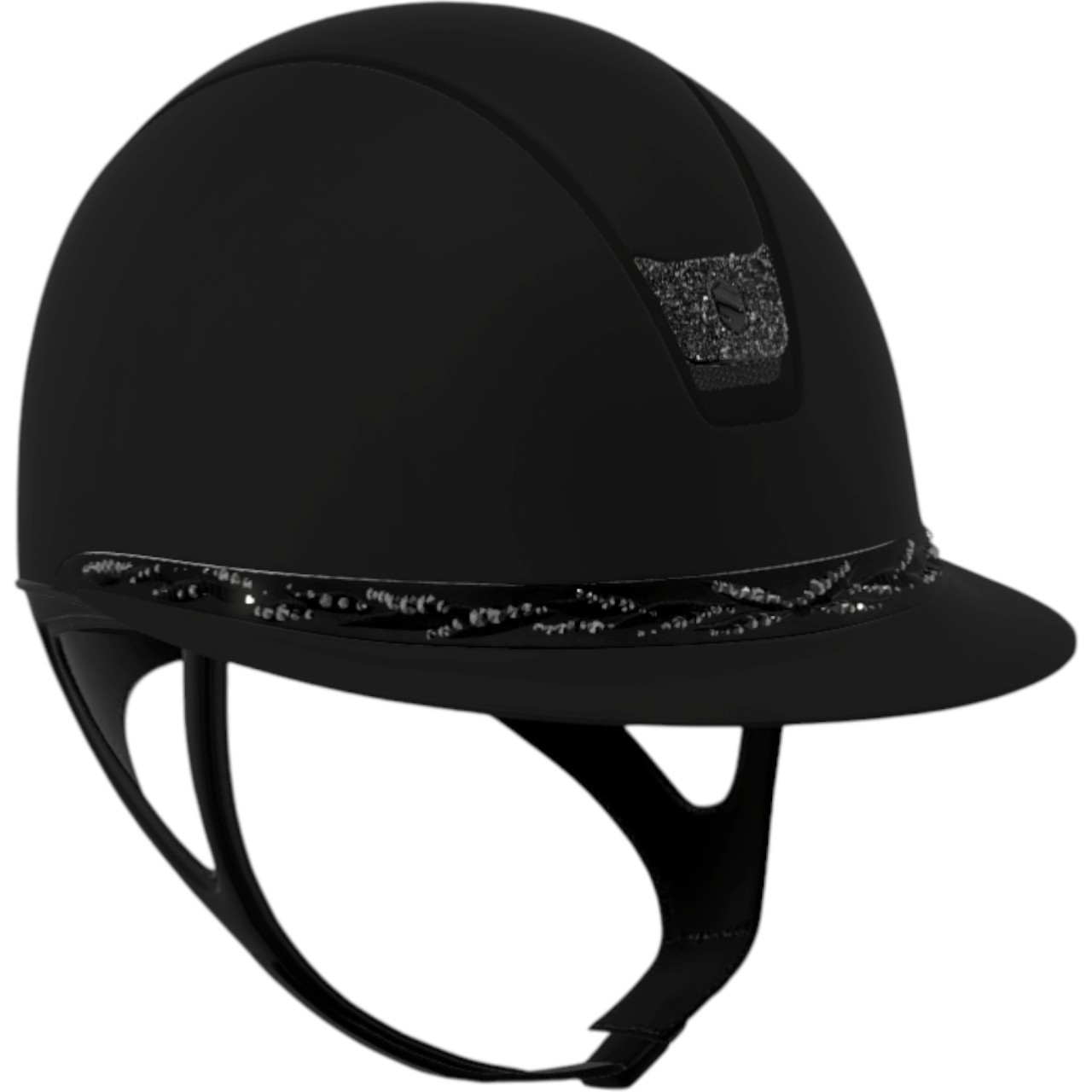 Samshield Reithelm Miss Shield 2.0 Shadowmatt | Flower Swarovski / Matt Black | Crystal Fabric Black Samshield Reithelm Miss Shield 2.0 Shadowmatt | Flower Swarovski / Matt Black | Crystal Fabric Black