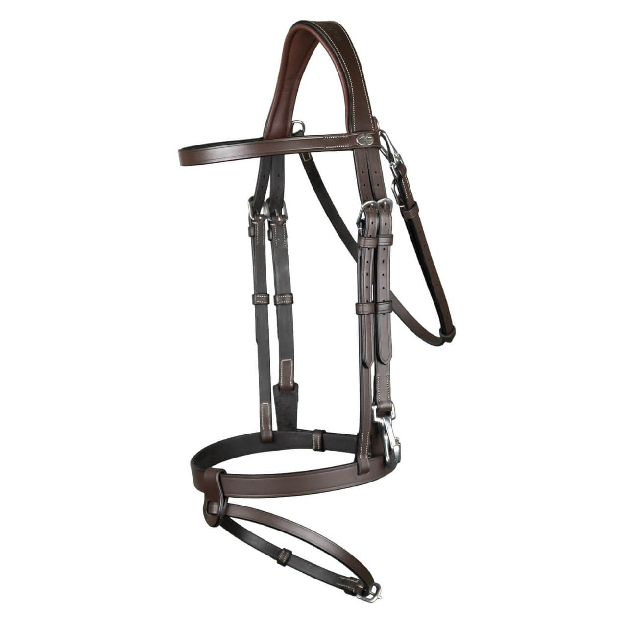 Dy´on Trense aus Flachleder mit Karabinern Working Collection Trensenzaum Dy´on Trense aus Flachleder mit Karabinern Working Collection Trensenzaum