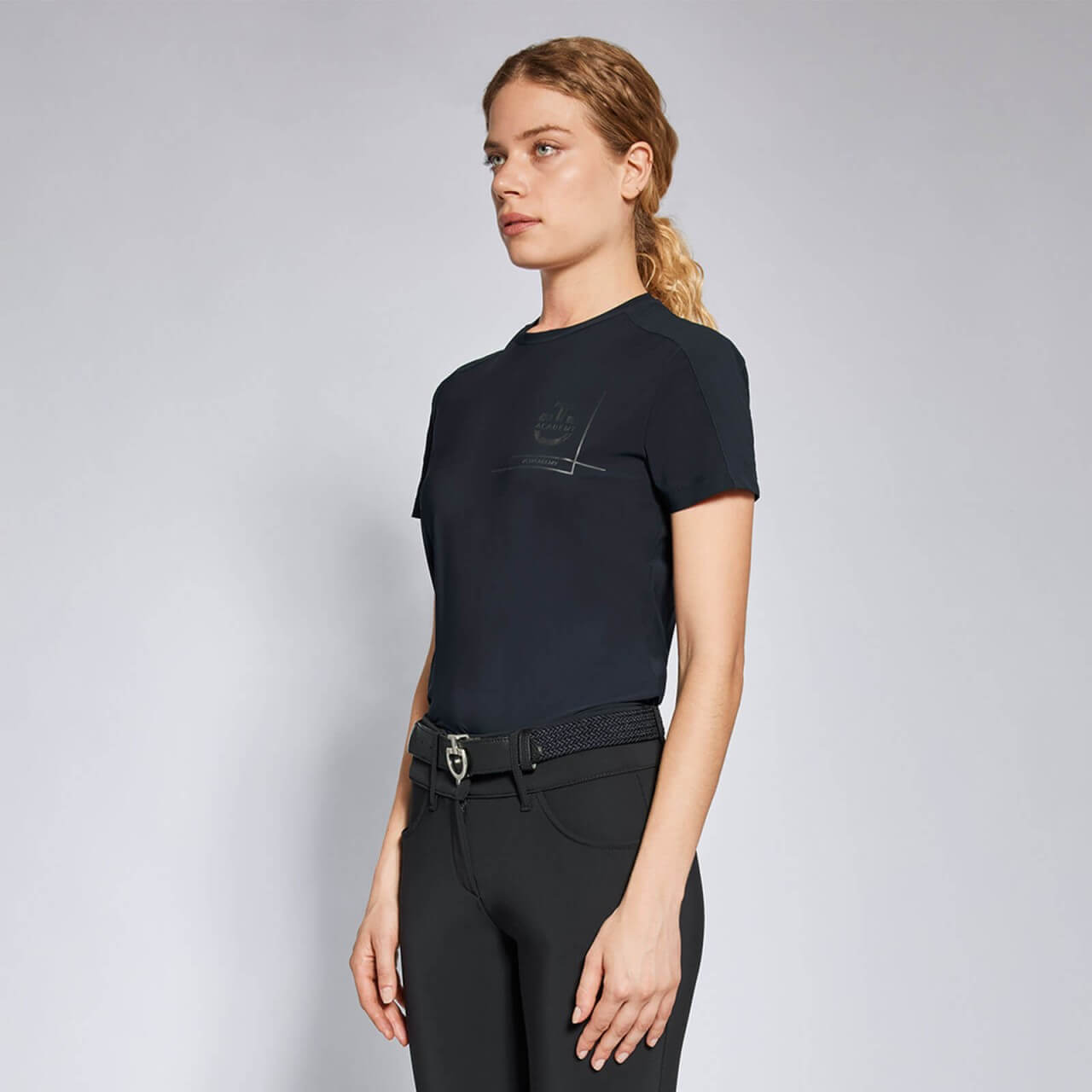 Cavalleria Toscana T-Shirt Damen CT Academy Jersey T-Shirt w/ Jersey Mesh Inserts Kurzarmshirt Cavalleria Toscana T-Shirt Damen CT Academy Jersey T-Shirt w/ Jersey Mesh Inserts Kurzarmshirt