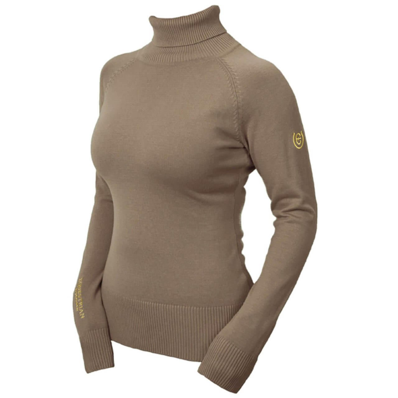 Equestrian Stockholm Pullover Damen Champagne Rollkragenpullover Equestrian Stockholm Pullover Damen Champagne Rollkragenpullover
