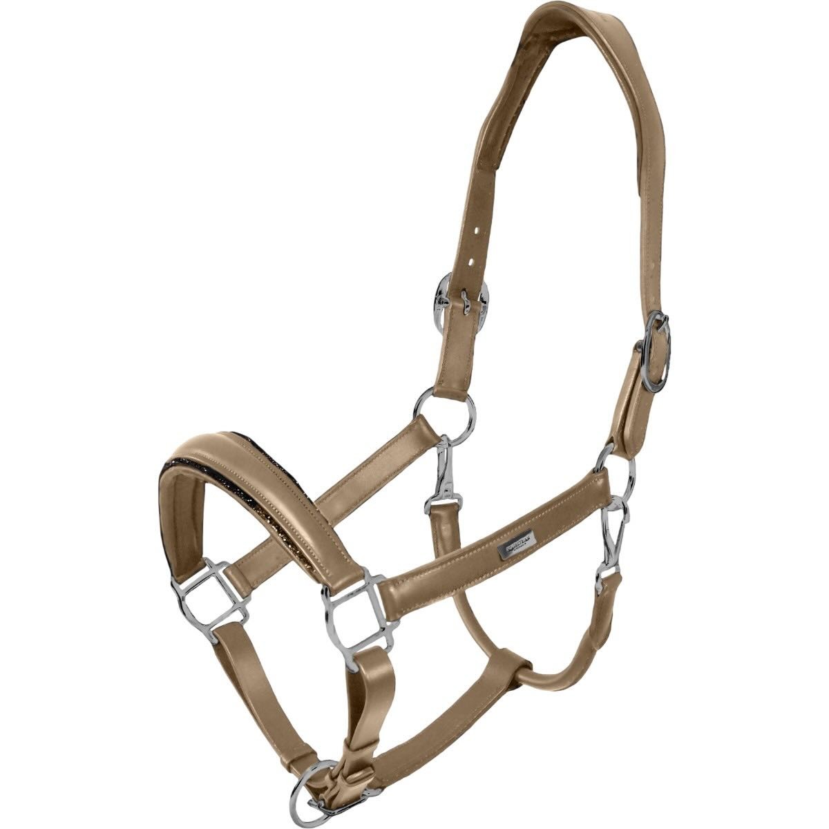 Equestrian Stockholm Halfter Glimmer Leather Anatomic Halter Sand Equestrian Stockholm Halfter Glimmer Leather Anatomic Halter Sand