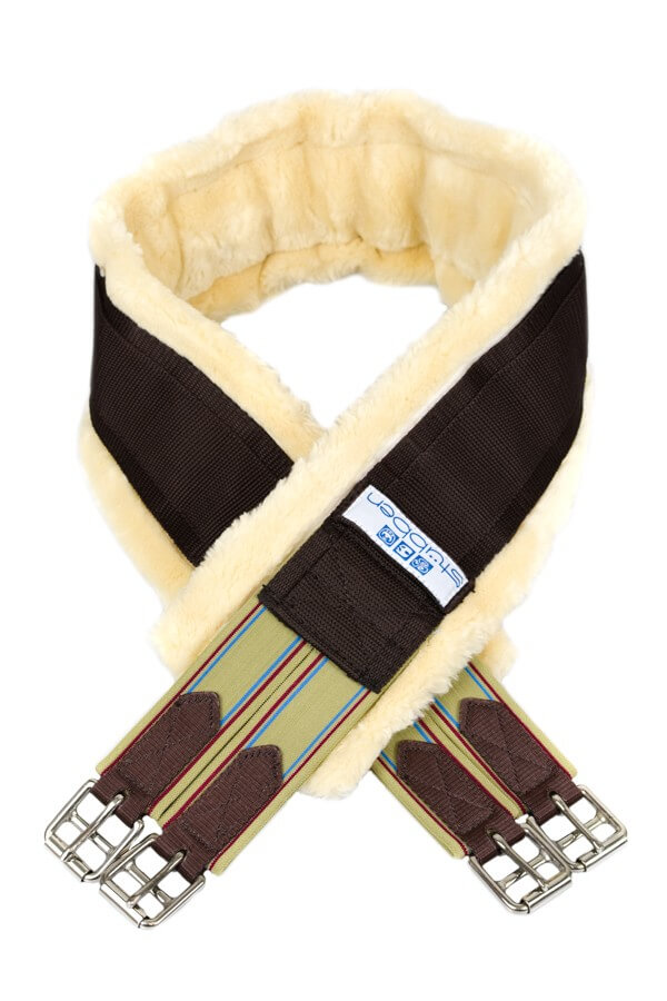 Stübben Fleece- Sattelgurt Lang mit Klettpolster Stübben Fleece- Sattelgurt Lang mit Klettpolster