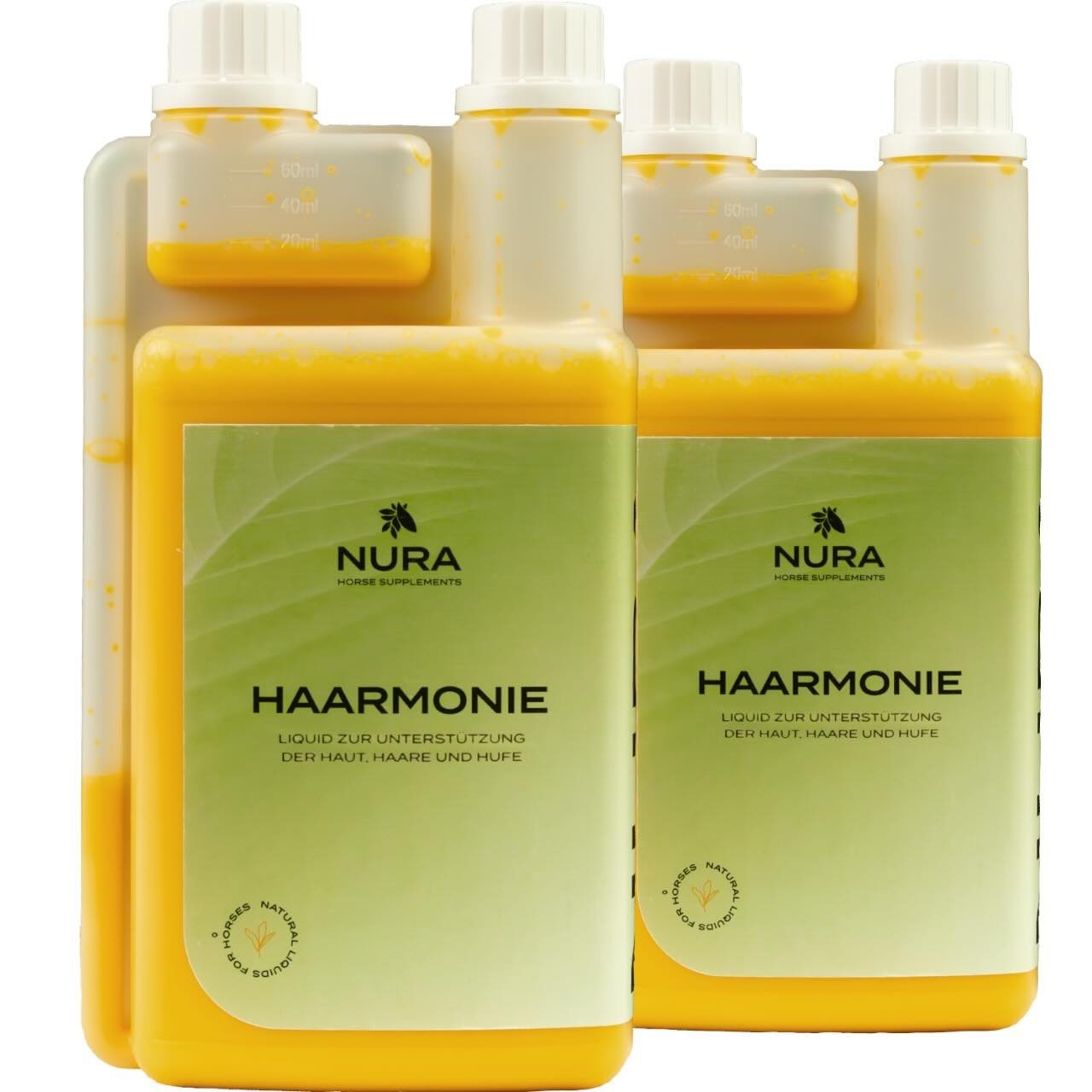 NURA HORSE SUPPLEMENTS Haut & Fell Liquid Haarmonie 2er Set Ergänzungsfuttermittel Doppelpack NURA HORSE SUPPLEMENTS Haut & Fell Liquid Haarmonie 2er Set Ergänzungsfuttermittel Doppelpack