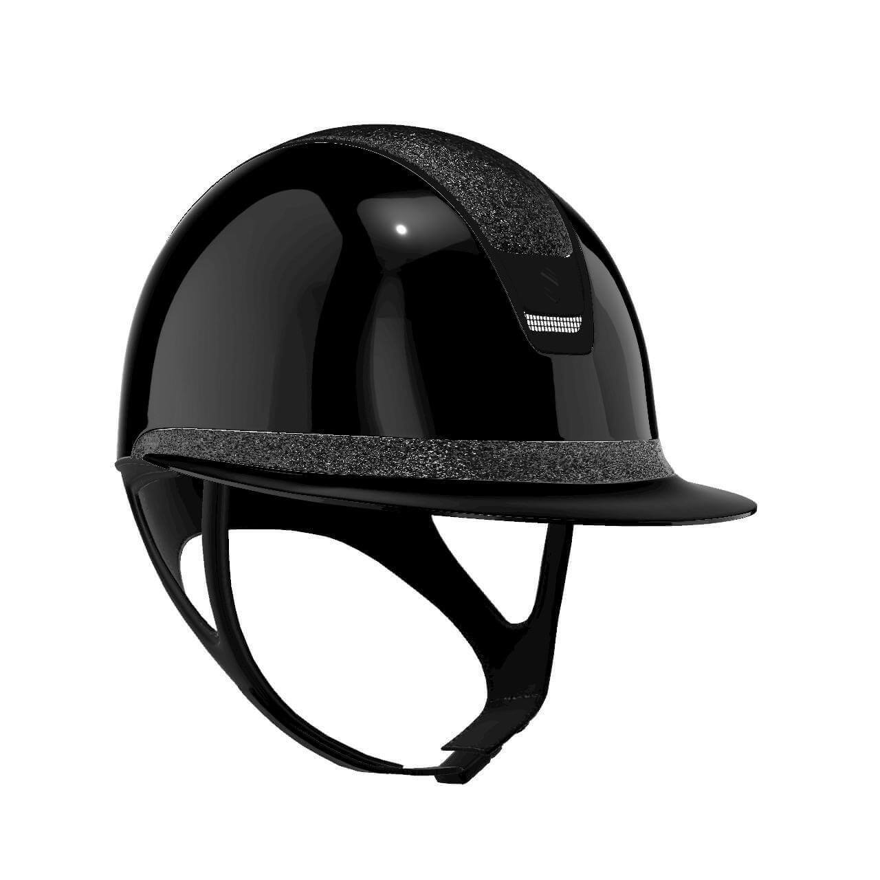 Samshield Reithelm Miss Shield 2.0 Black SG Top + Frontal Band Ultra Fine Rocks Trim + Blason Matt Black Samshield Reithelm Miss Shield 2.0 Black SG Top + Frontal Band Ultra Fine Rocks Trim + Blason Matt Black