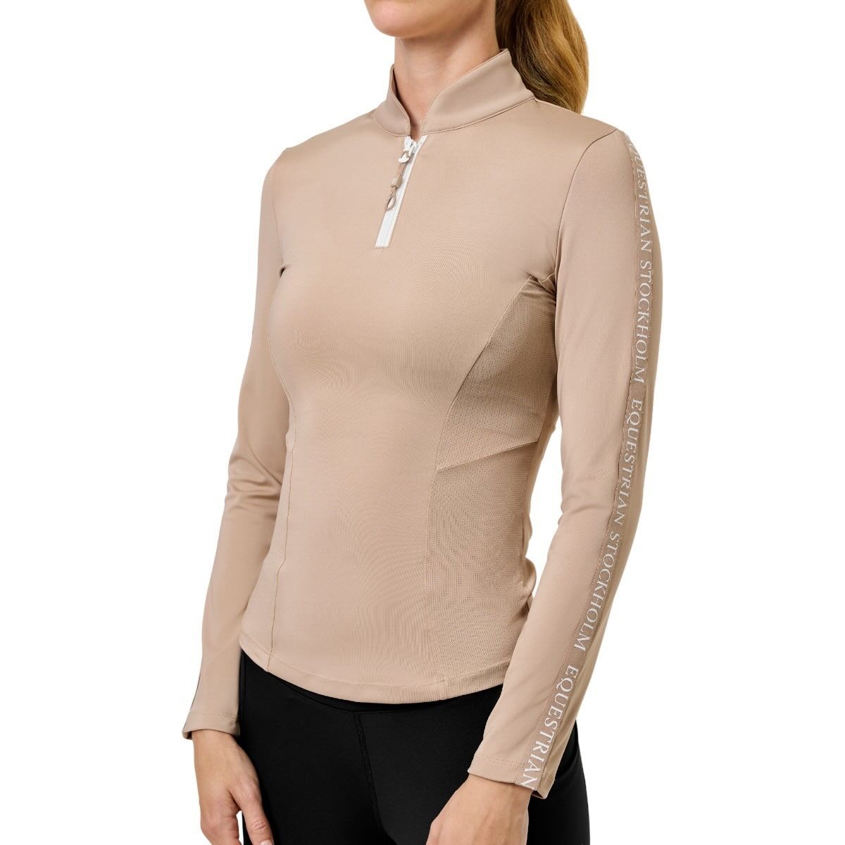 Equestrian Stockholm Longsleeve Damen Power Top Sand Kollektion Equestrian Stockholm Longsleeve Damen Power Top Sand Kollektion