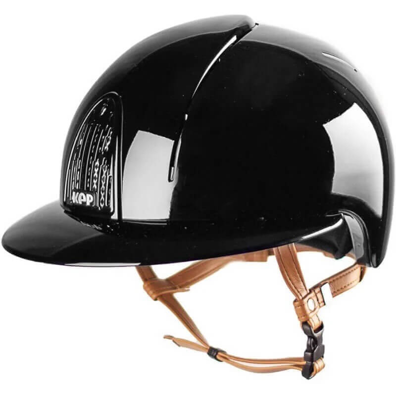 KEP Reithelm Cromo Smart Polish Polo mit Beigen Kinnriemen KEP Reithelm Cromo Smart Polish Polo mit Beigen Kinnriemen