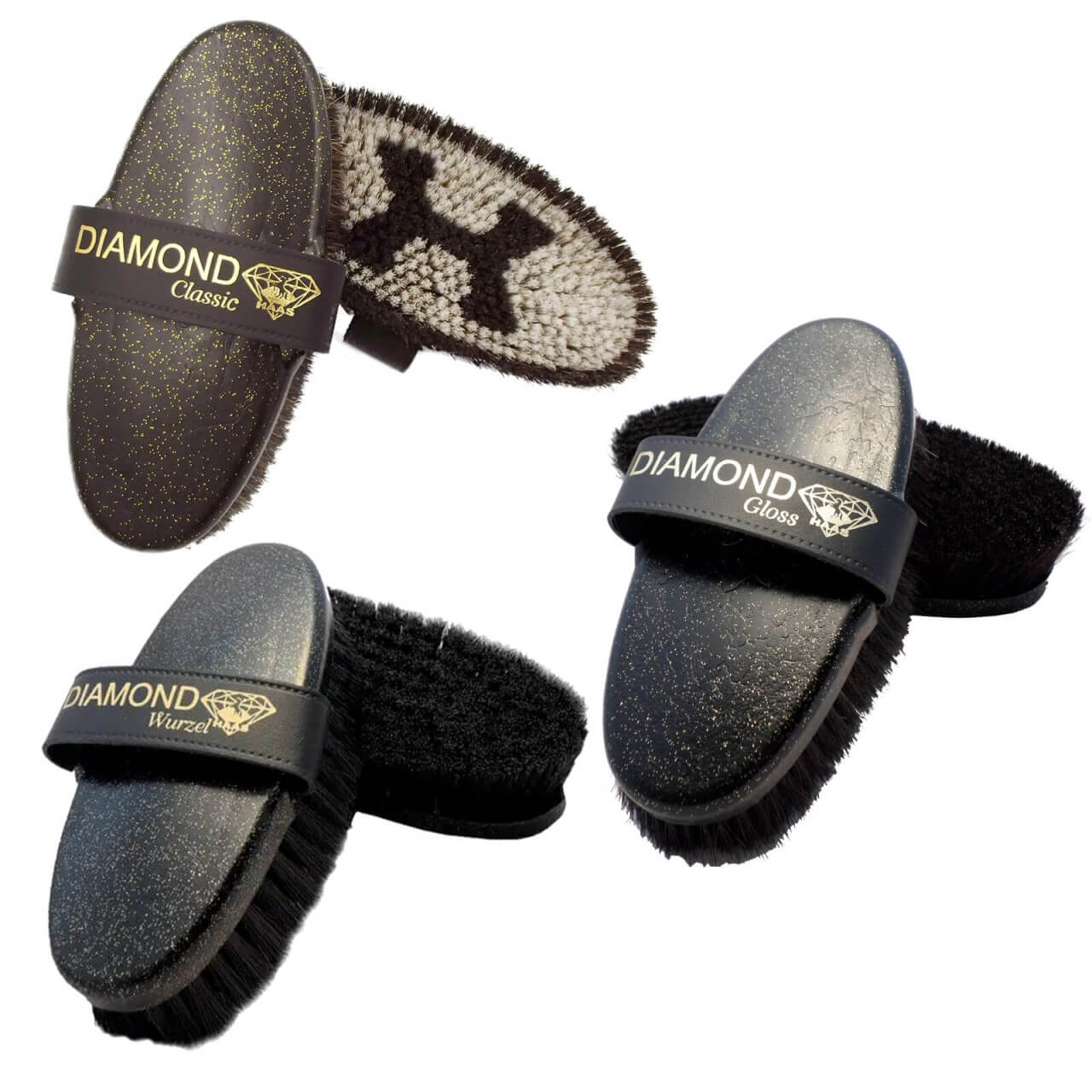 Haas Bürsten Set - Kardätsche, Wurzelbürste & Fellglanzbürste im Vorteilspaket Haas Bürsten Set - Kardätsche, Wurzelbürste & Fellglanzbürste im Vorteilspaket