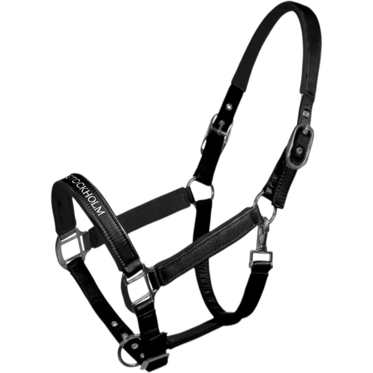 Equestrian Stockholm Halfter Line Black Nylonhalfter Equestrian Stockholm Halfter Line Black Nylonhalfter