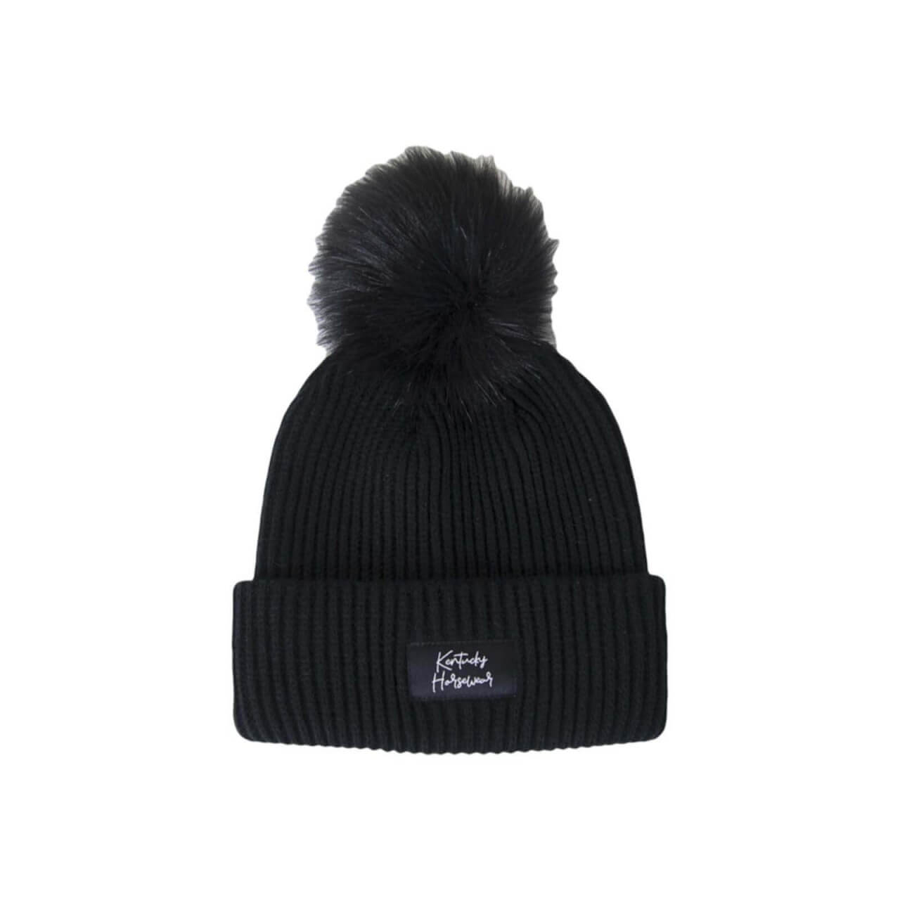 Kentucky Horsewear Mütze Bommel Strickmütze Kunstpelz Kentucky Horsewear Mütze Bommel Strickmütze Kunstpelz