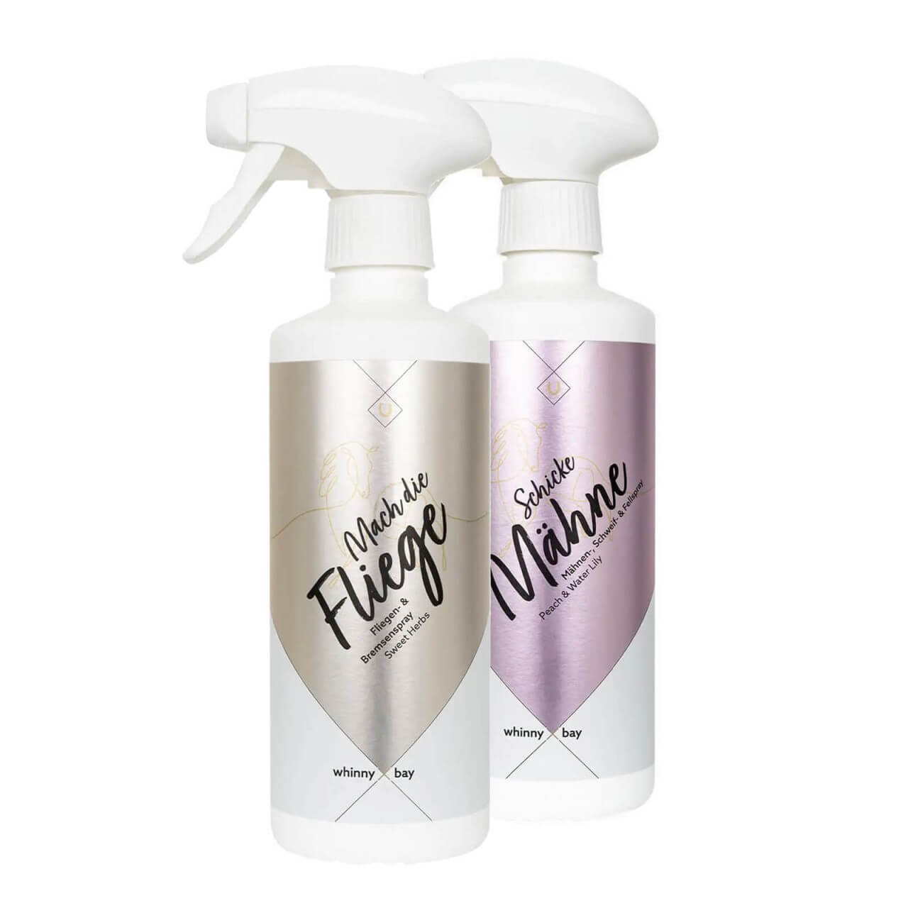 whinny X bay Pflegeset - Mähnenspray & Fliegenschutzspray im Vorteilspaket whinny X bay Pflegeset - Mähnenspray & Fliegenschutzspray im Vorteilspaket