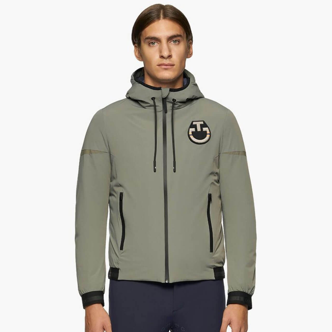 Cavalleria Toscana Jacke Herren CT Team Nylon Stretch Hooded Bomber Daunenjacke Cavalleria Toscana Jacke Herren CT Team Nylon Stretch Hooded Bomber Daunenjacke