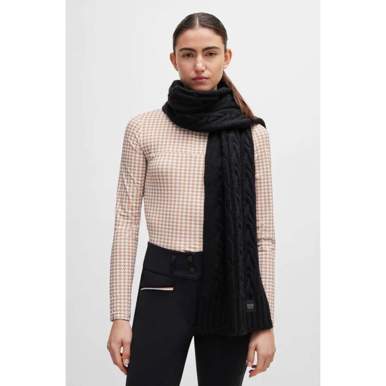 Boss Equestrian Schal Damen HW 2024 Zopfstrick-Schal Boss Equestrian Schal Damen HW 2024 Zopfstrick-Schal