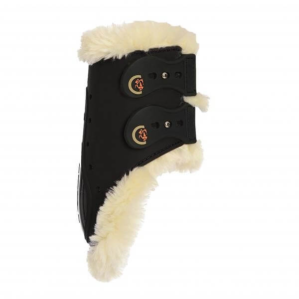 Kentucky Horsewear Streichkappen Elastic mit Lammfell Dornverschluss Kentucky Horsewear Streichkappen Elastic mit Lammfell Dornverschluss