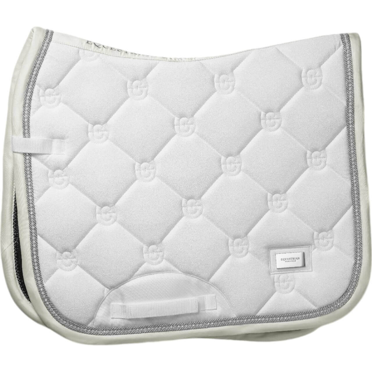 Equestrian Stockholm Dressurschabracke Timeless White Glimmer Dressur Schabracke Equestrian Stockholm Dressurschabracke Timeless White Glimmer Dressur Schabracke