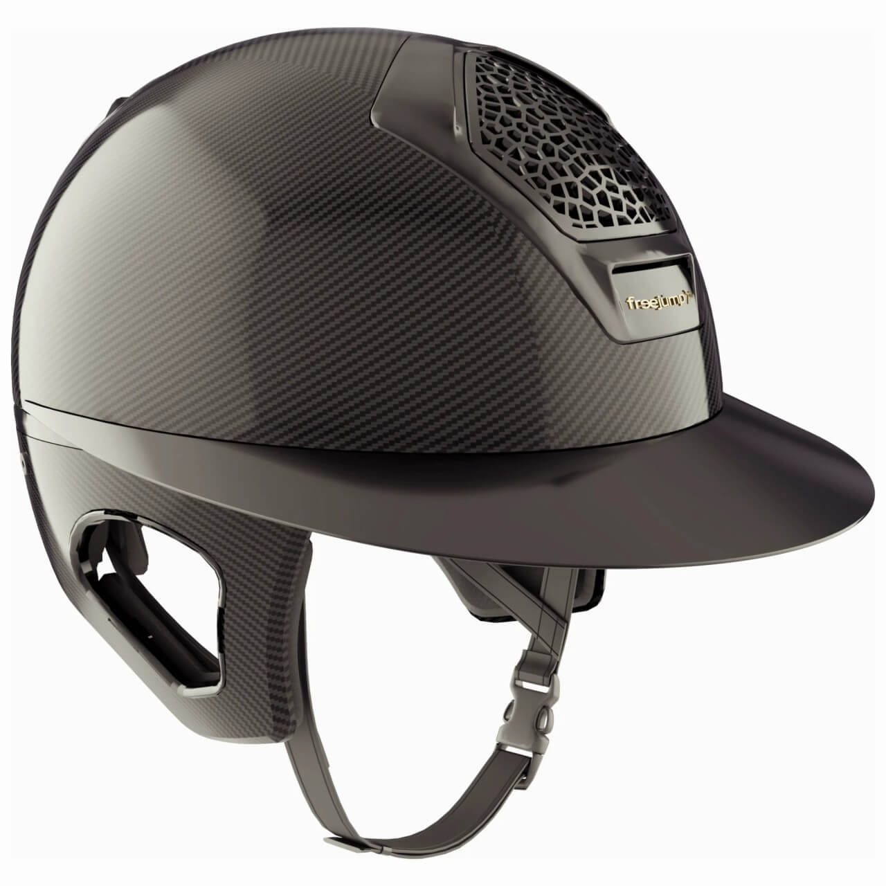 Freejump Reithelm Voronoi Glossy mit Schläfenschutz Helm Freejump Reithelm Voronoi Glossy mit Schläfenschutz Helm