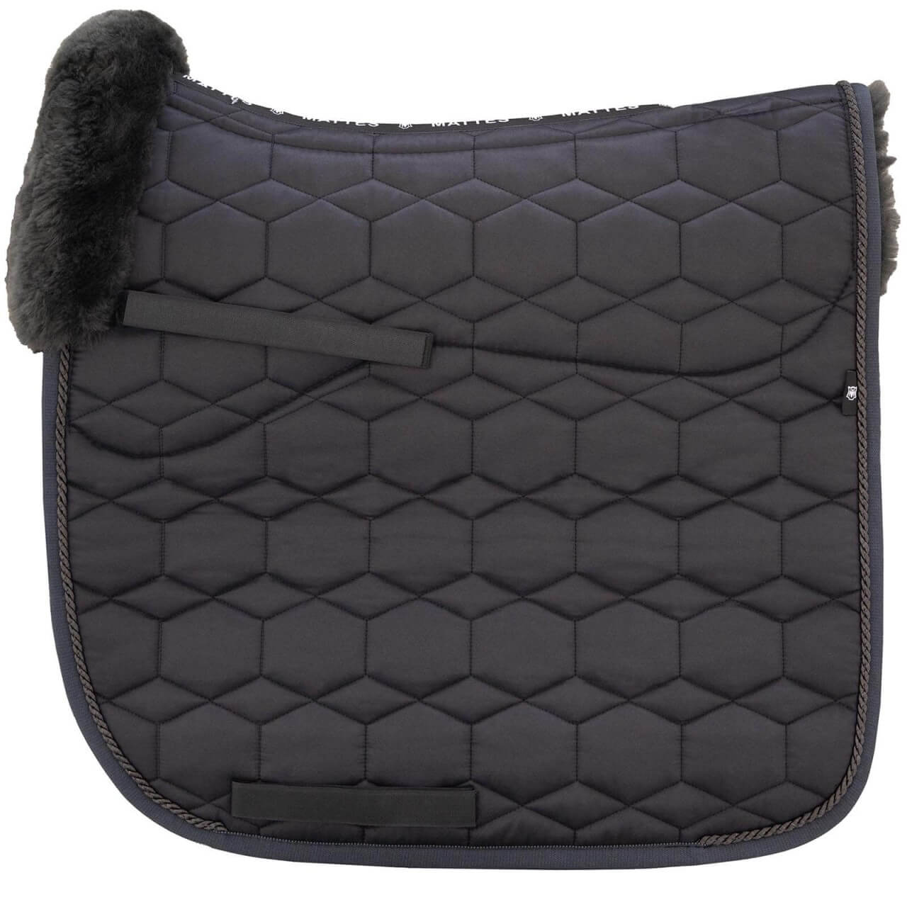 Mattes Schabracke Steppstoff-Glanz mit Lammfell Dressurschabracke Mattes Schabracke Steppstoff-Glanz mit Lammfell Dressurschabracke