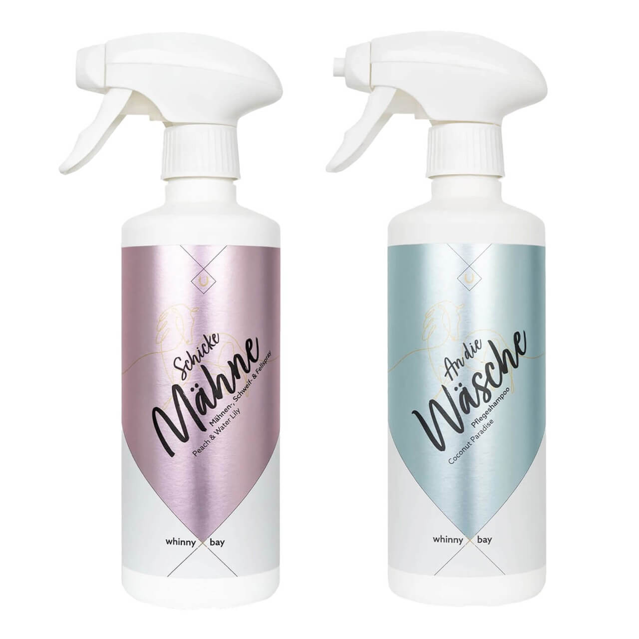 whinny X bay Mähnenpflege Set - Glanzspray & Pferdeshampoo whinny X bay Mähnenpflege Set - Glanzspray & Pferdeshampoo