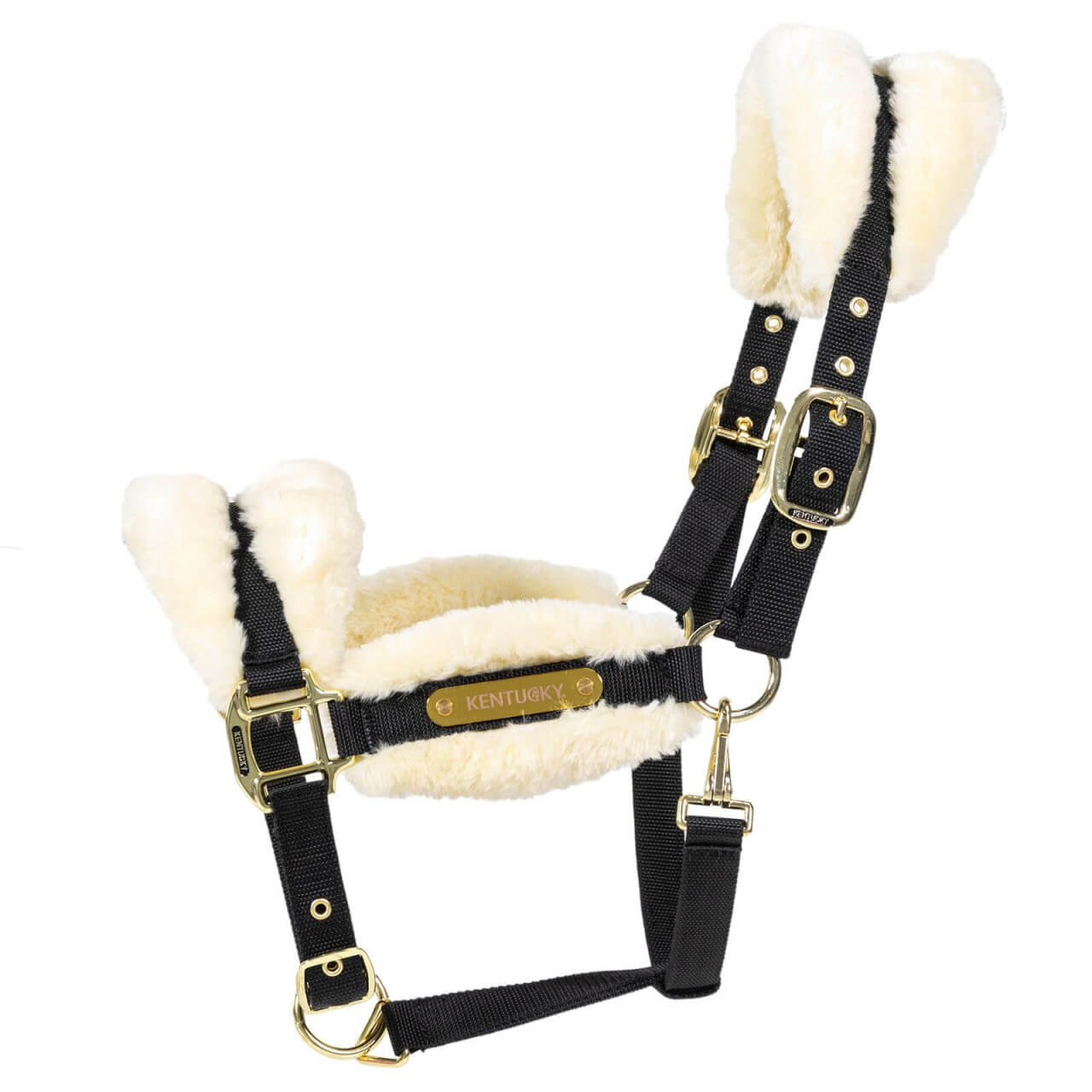 Kentucky Horsewear Nylonhalfter mit Lammfell Soft Stallhalfter Kentucky Horsewear Nylonhalfter mit Lammfell Soft Stallhalfter