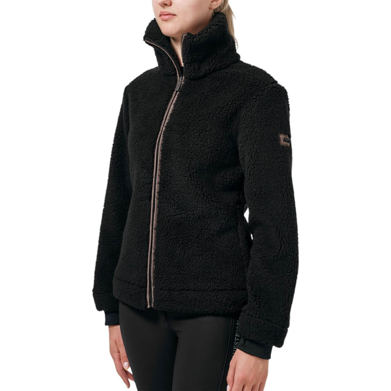 Equestrian Stockholm Fleecejacke Black Mocca Teddy Fleece Jacket Equestrian Stockholm Fleecejacke Black Mocca Teddy Fleece Jacket