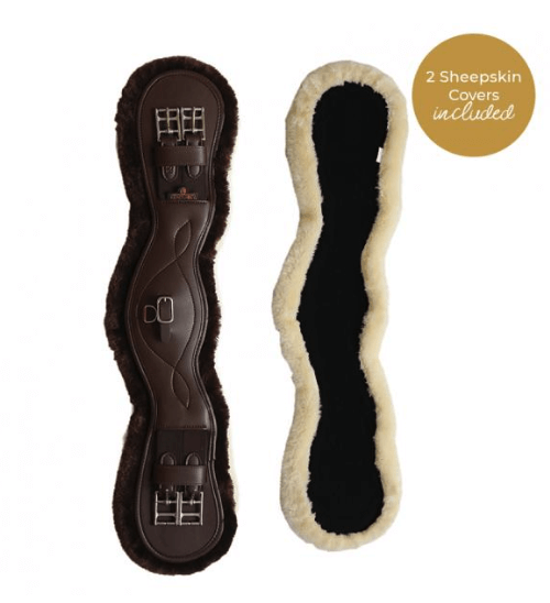 Kentucky Horsewear Lederkurzgurt Lammfell Dressur Sattelgurt Kentucky Horsewear Lederkurzgurt Lammfell Dressur Sattelgurt