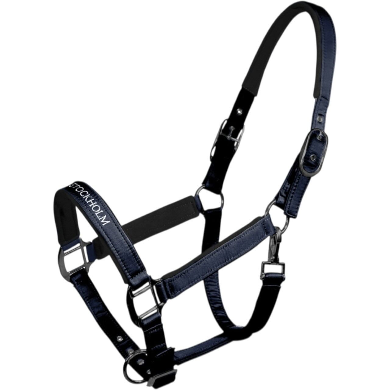 Equestrian Stockholm Halfter Line Navy Nylonhalfter Equestrian Stockholm Halfter Line Navy Nylonhalfter