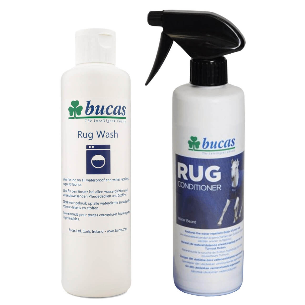 Bucas Decken- Reinigungsset - Spezialwaschmittel & Conditioner- Imprägnierspray Bucas Decken- Reinigungsset - Spezialwaschmittel & Conditioner- Imprägnierspray