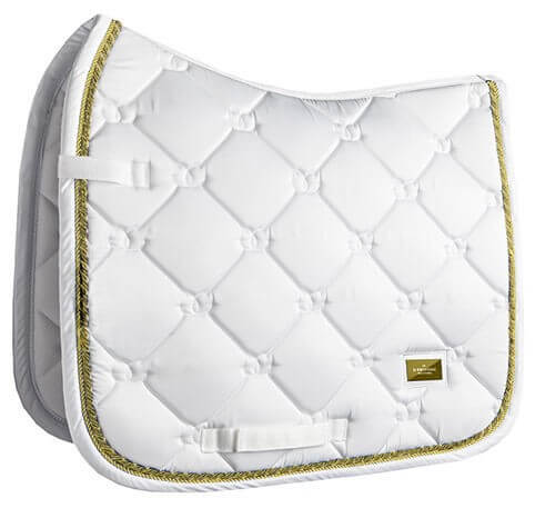 Equestrian Stockholm Dressurschabracke White Perfection Gold Equestrian Stockholm Dressurschabracke White Perfection Gold