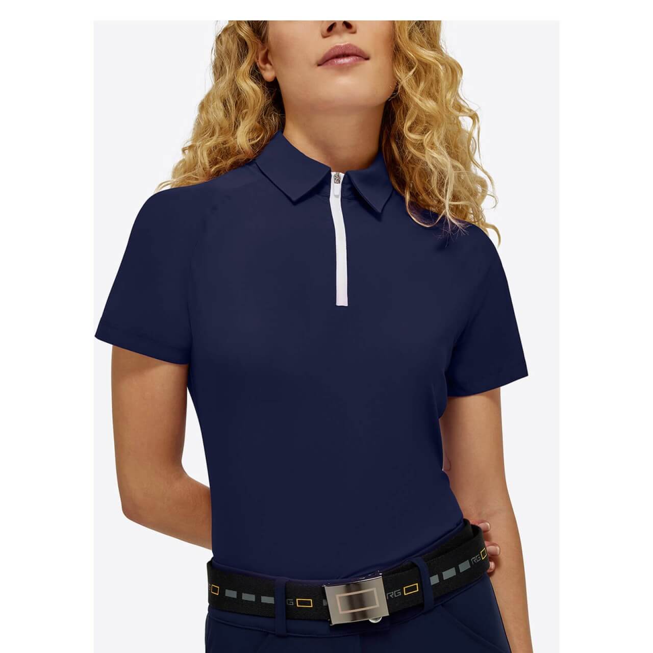 RG Rider´s Gene Shirt Damen RG Jersey S/S Training Zip Polo Funktionsshirt Kurzarm RG Rider´s Gene Shirt Damen RG Jersey S/S Training Zip Polo Funktionsshirt Kurzarm