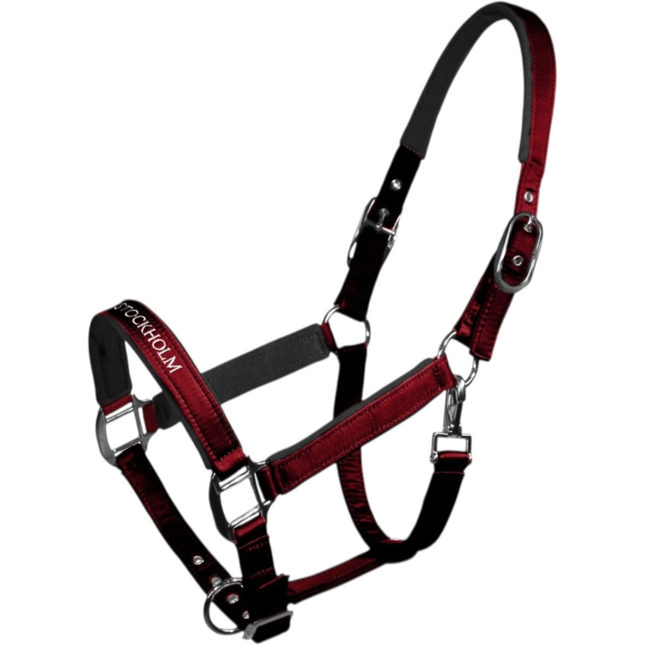 Equestrian Stockholm Halfter Line Bordeaux Nylonhalfter Equestrian Stockholm Halfter Line Bordeaux Nylonhalfter